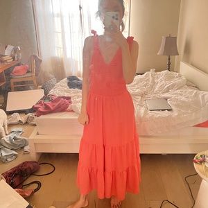 Coral dress